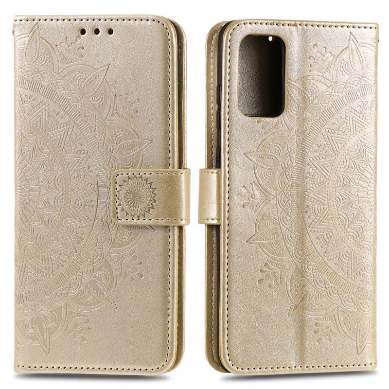 Flip Cover Læder Huawei P40 Pro Magenta Solmandala Original