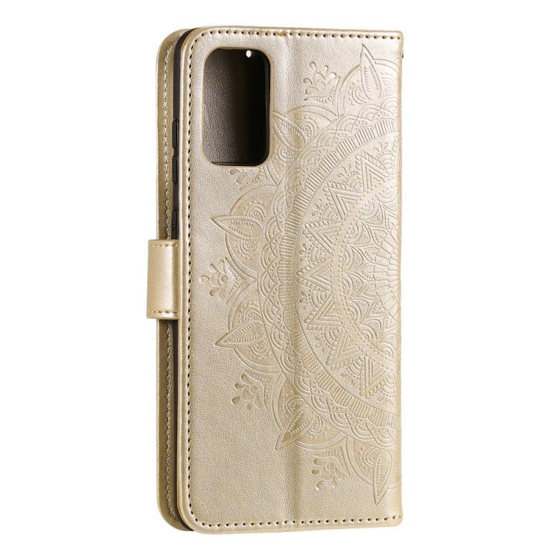 Flip Cover Læder Huawei P40 Pro Magenta Solmandala Original