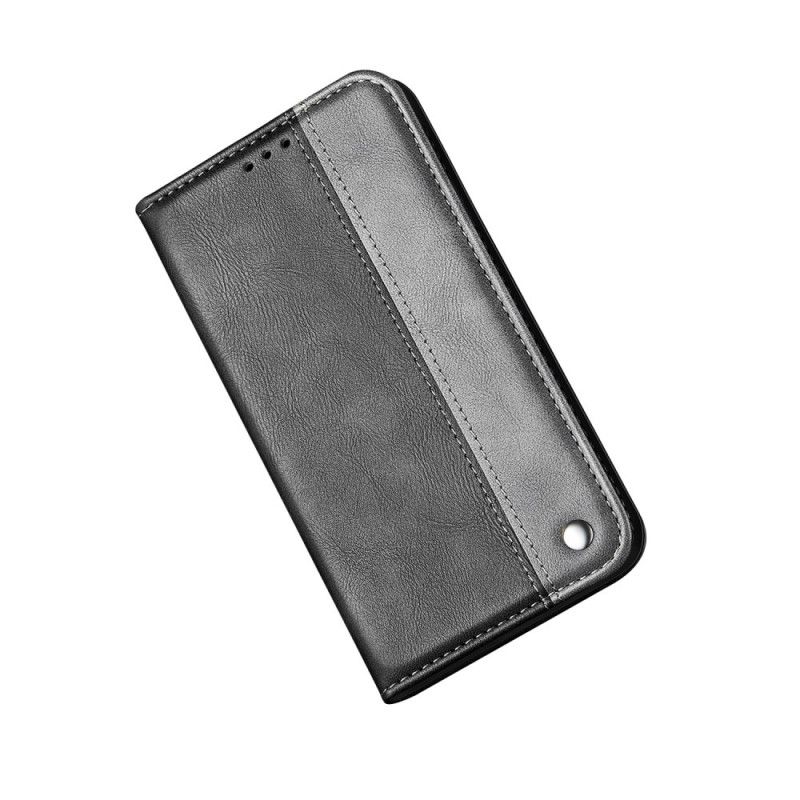 Læder Cover Huawei P40 Pro Grå Tofarvet Lædereffekt