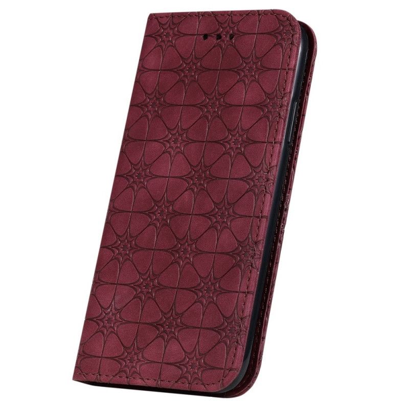 Læder Cover Huawei P40 Pro Grøn Mobilcover Stjernetryk