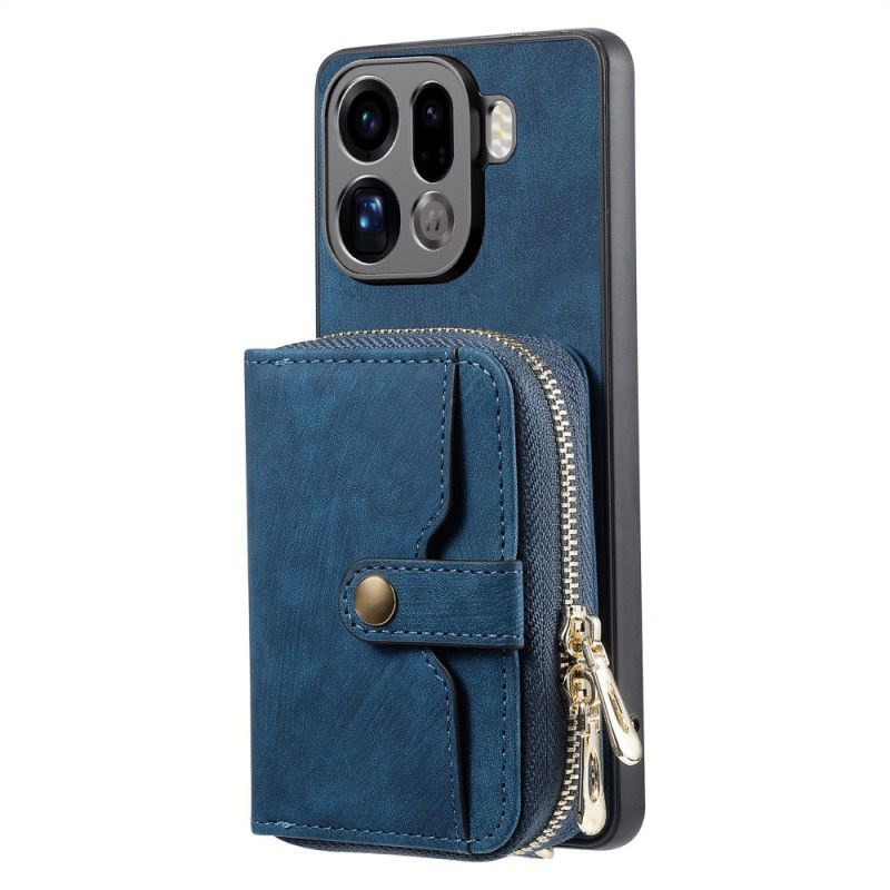 Cover Oppo Find X9 Pro 5g Kortholder Med Lynlås Og Skulderrem