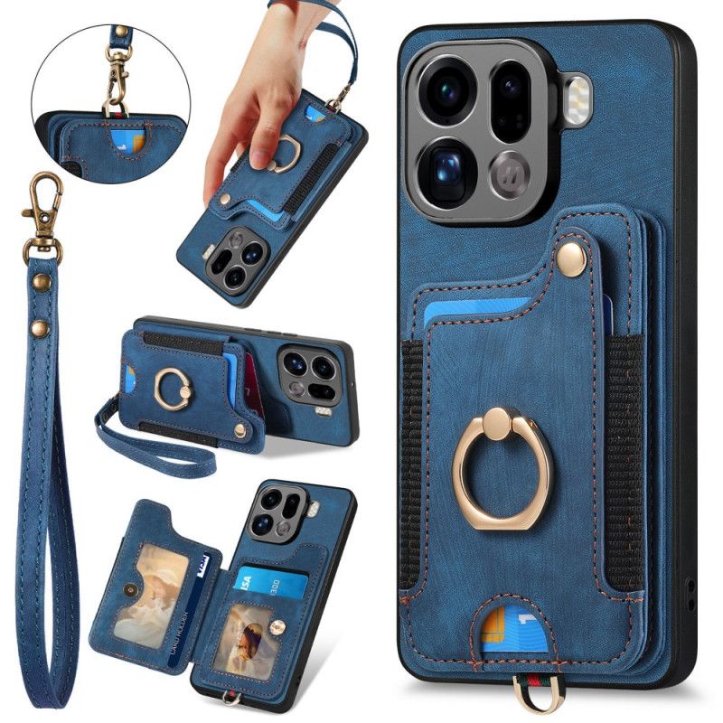 Cover Oppo Find X9 Pro 5g Telefon Etui Rfid-kortholder I Retrodesign