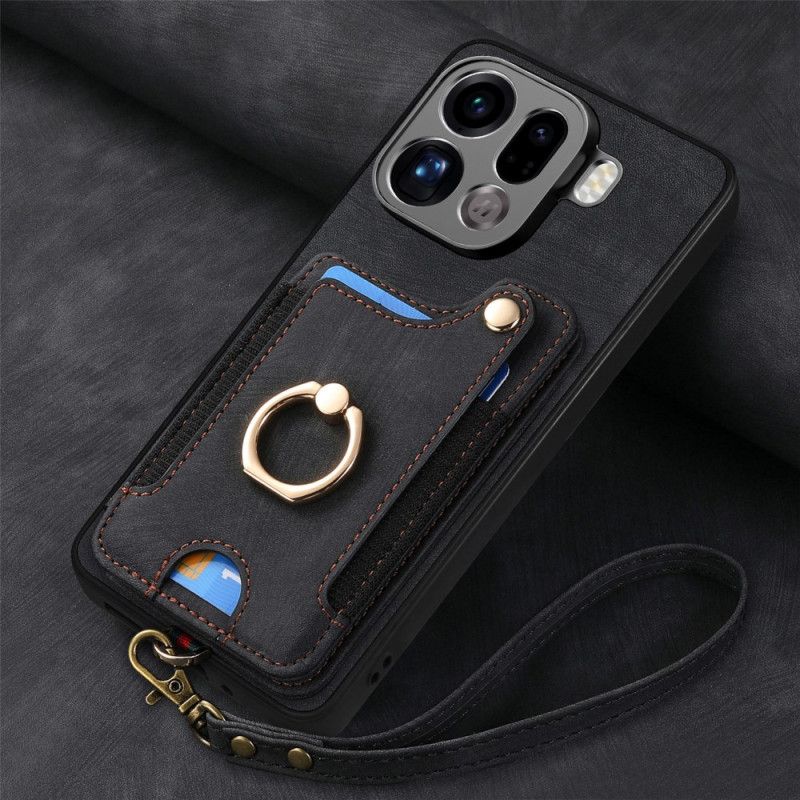 Cover Oppo Find X9 Pro 5g Telefon Etui Rfid-kortholder I Retrodesign