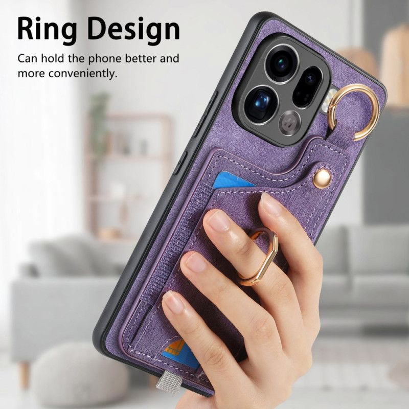 Cover Til Oppo Find X9 Pro 5g Kortholder Og Ringholder