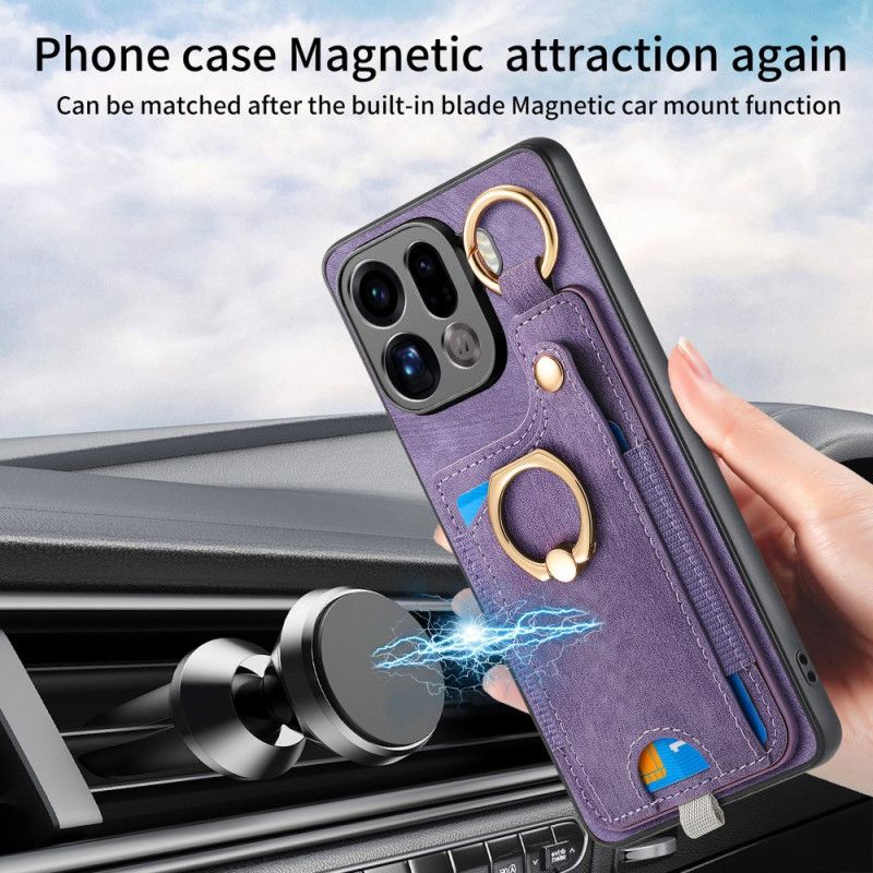 Cover Til Oppo Find X9 Pro 5g Kortholder Og Ringholder