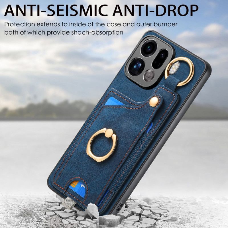 Cover Til Oppo Find X9 Pro 5g Kortholder Og Ringholder