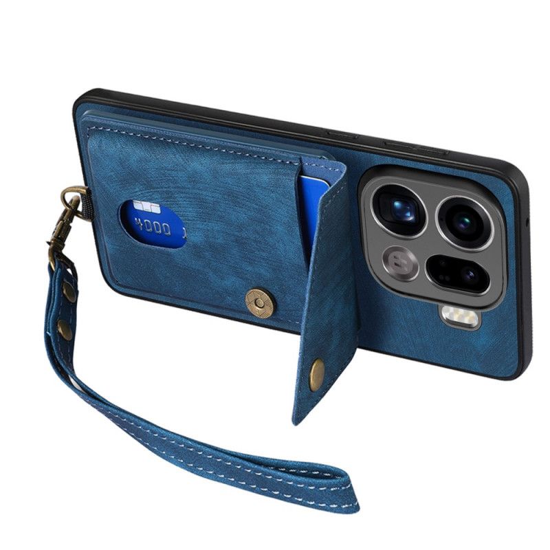 Cover Til Oppo Find X9 Pro 5g Kortholder Og Snor