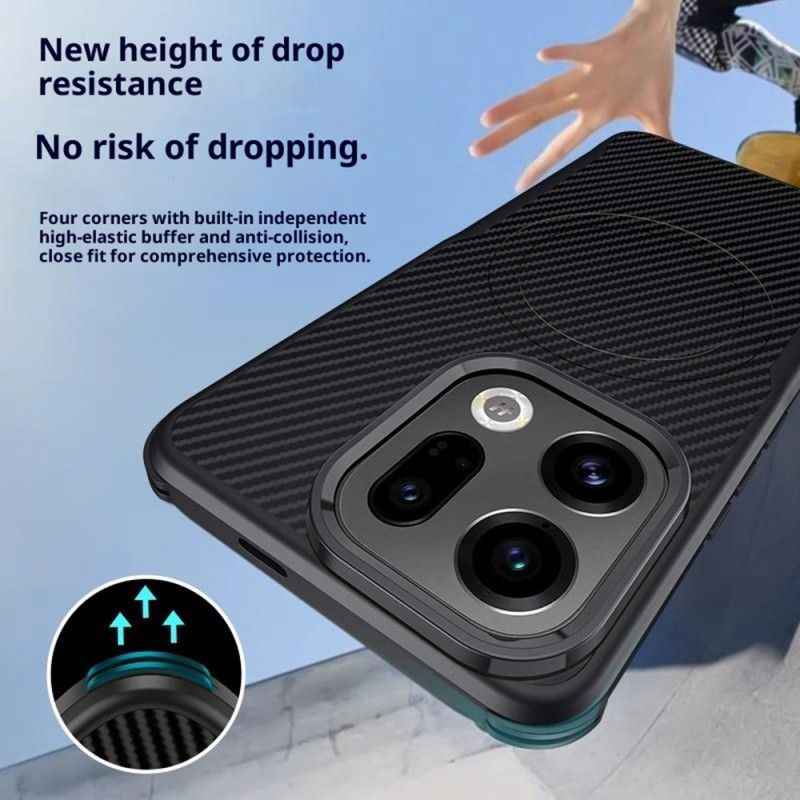 Cover Til Oppo Find X9 Pro 5g Magsafe Kulfiber