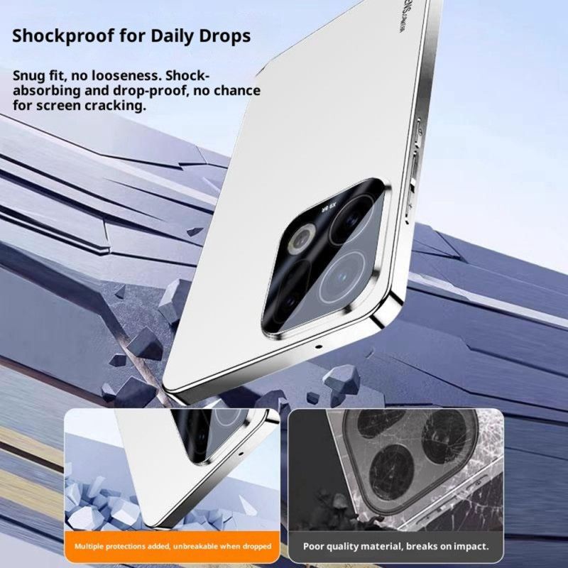 Cover Til Oppo Find X9 Pro 5g Ridsefast Elektrolytisk Ramme