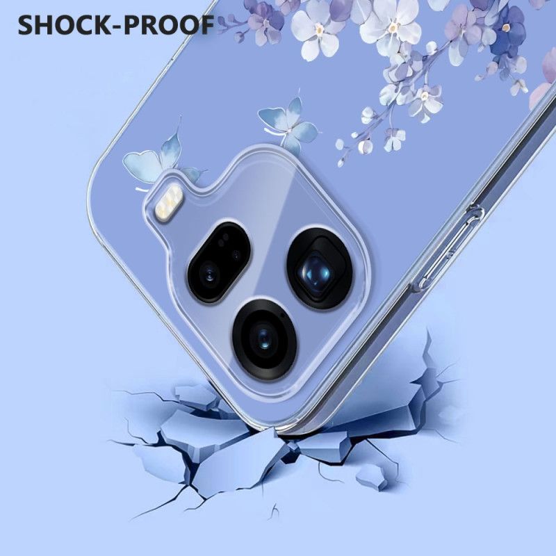 Cover Til Oppo Find X9 Pro 5g Sommerfugle Og Blomster