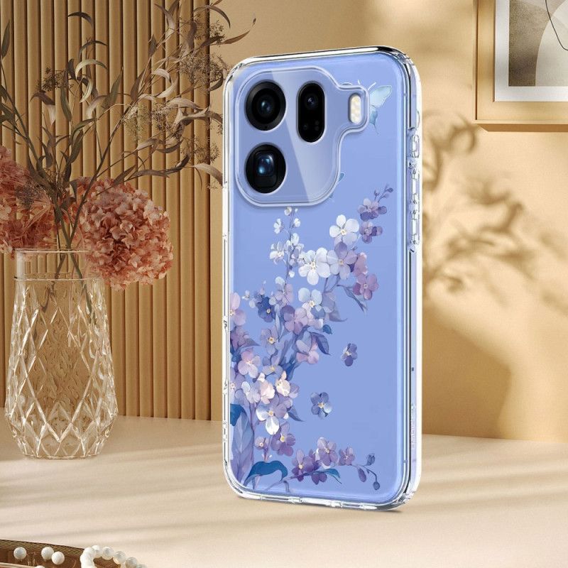 Cover Til Oppo Find X9 Pro 5g Sommerfugle Og Blomster