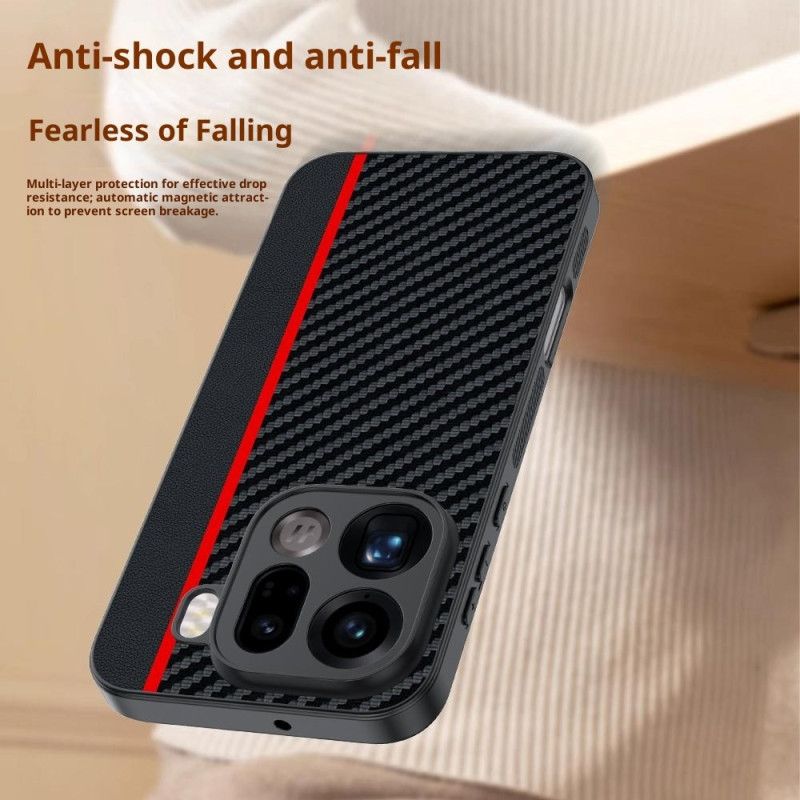 Cover Til Oppo Find X9 Pro 5g Stiv Med Kulfibertekstur