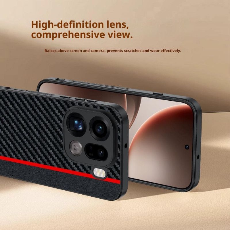 Cover Til Oppo Find X9 Pro 5g Stiv Med Kulfibertekstur