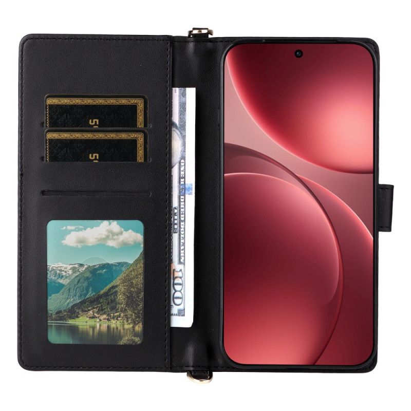 Flip Cover Oppo Find X9 Pro 5g Quiltet Med Remme