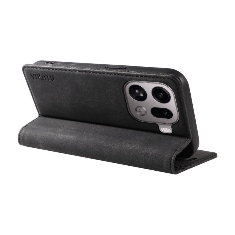 Læder Cover Oppo Find X9 Pro 5g Telefon Etui Yikatu Ruskindseffekt