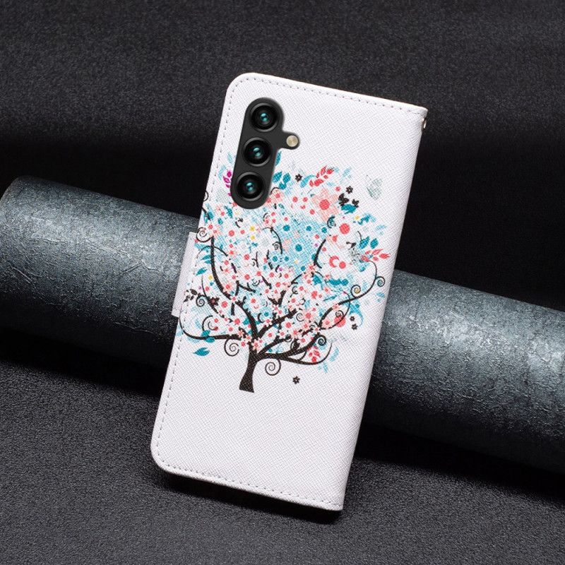Flip Cover Samsung Galaxy A16 5g Blomstret Træ