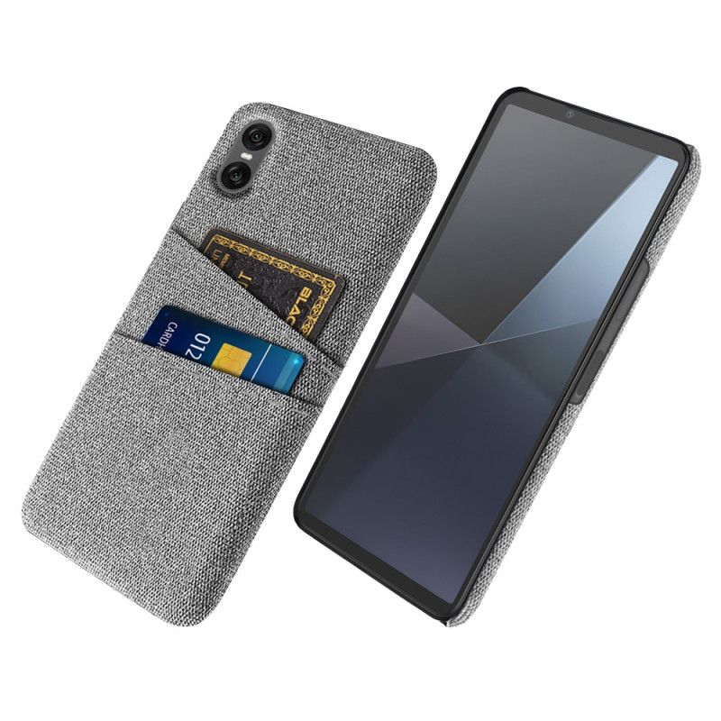 Cover Sony Xperia 10 Vii Kortholder I Stof