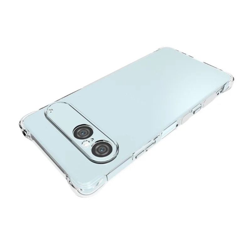 Cover Sony Xperia 10 Vii Transparent Med Forstærkede Hjørner