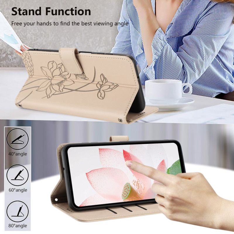 Flip Cover Sony Xperia 10 Vii Blomstergrafik