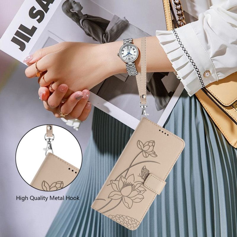 Flip Cover Sony Xperia 10 Vii Blomstergrafik