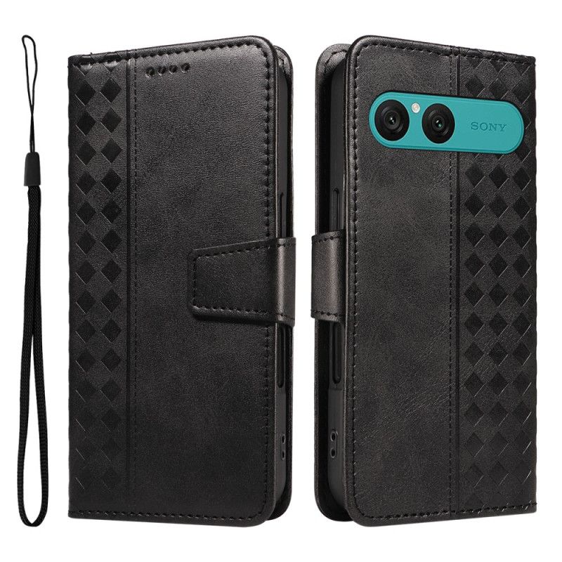 Flip Cover Sony Xperia 10 Vii Diamantmønster