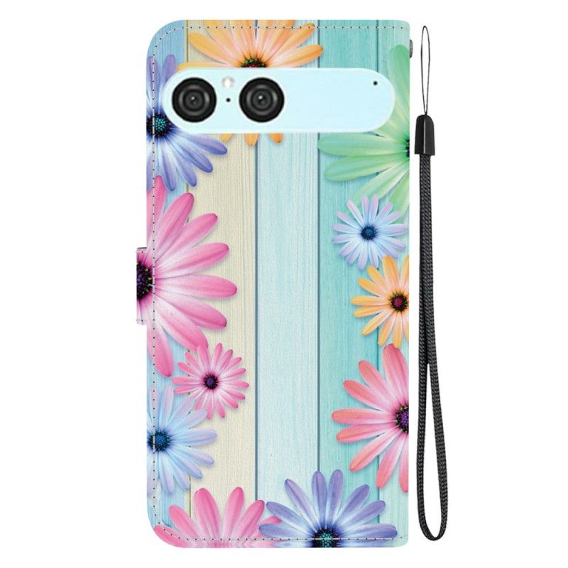 Flip Cover Sony Xperia 10 Vii Farverige Solsikker