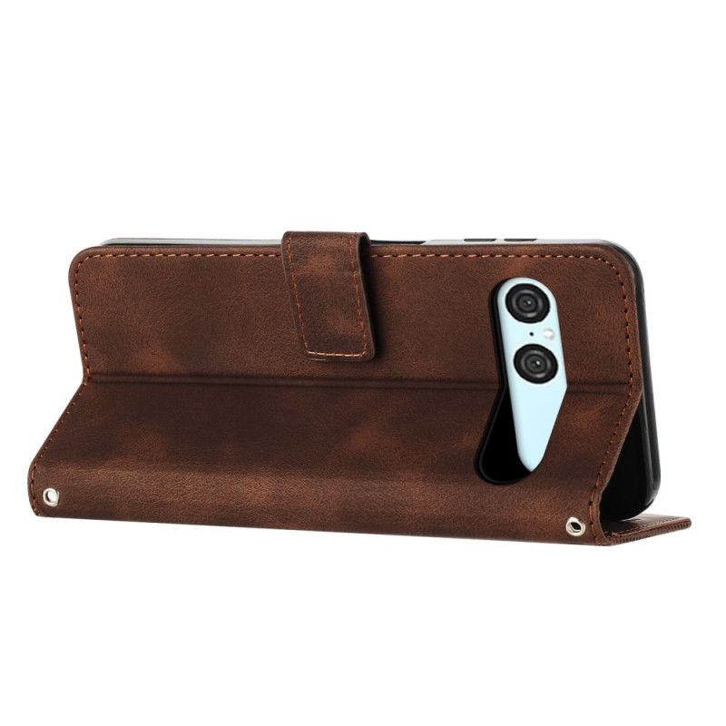 Flip Cover Sony Xperia 10 Vii Geometrisk Design