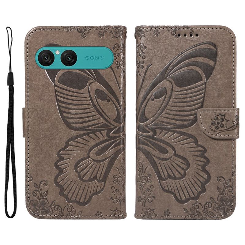 Flip Cover Sony Xperia 10 Vii Grafisk Sommerfugl