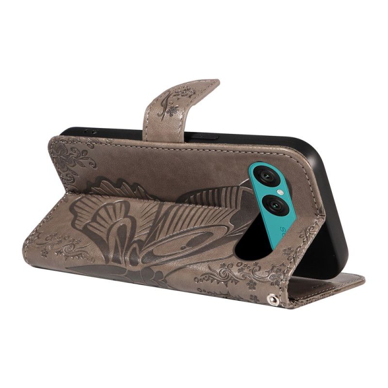 Flip Cover Sony Xperia 10 Vii Grafisk Sommerfugl