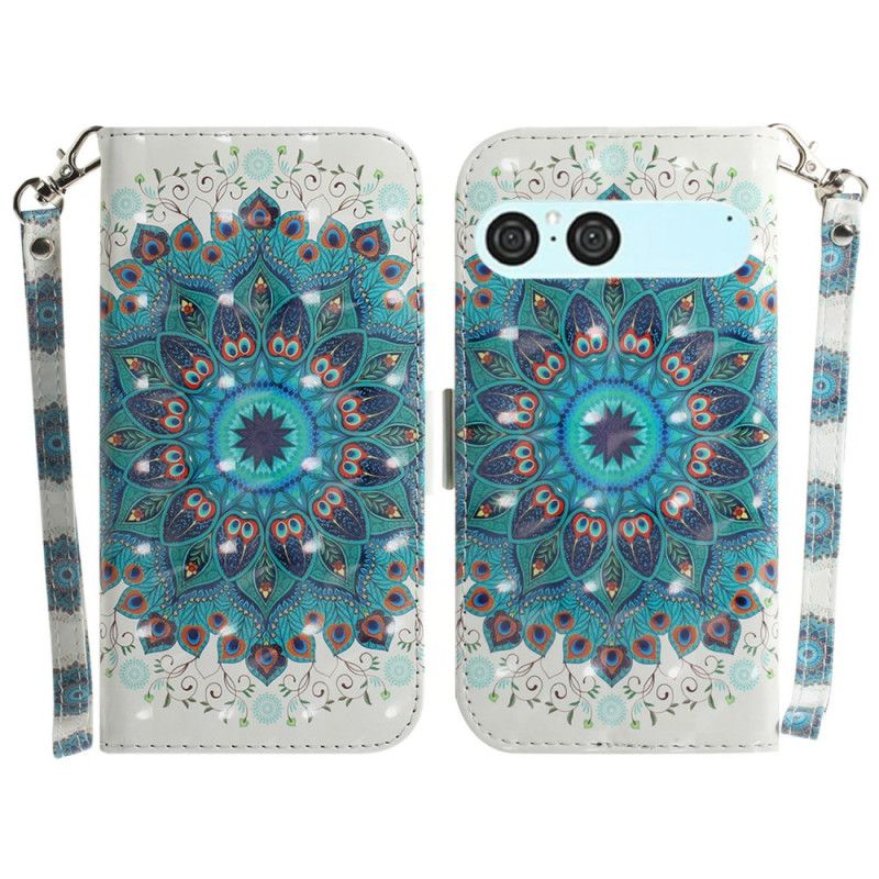 Flip Cover Sony Xperia 10 Vii Grøn Mandala-snor