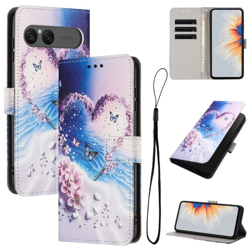 Flip Cover Sony Xperia 10 Vii Hjerte