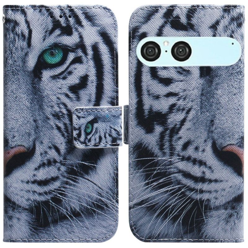 Flip Cover Sony Xperia 10 Vii Hvid Tiger