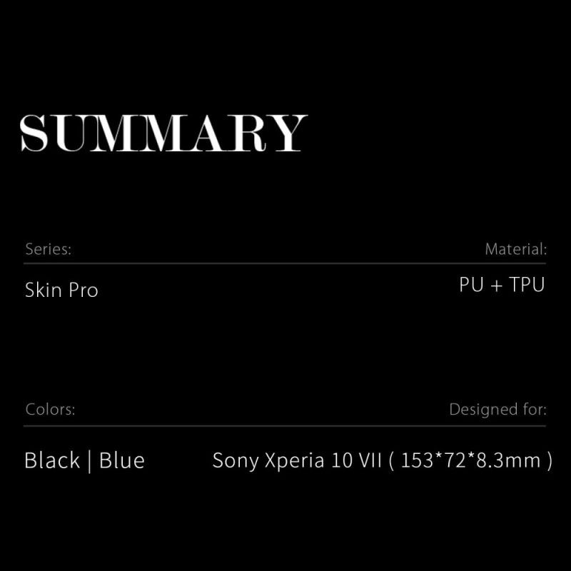 Flip Cover Sony Xperia 10 Vii Skin Pro Series Dux Ducis
