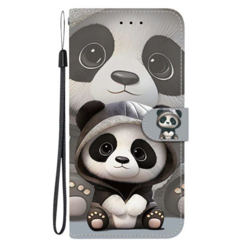 Flip Cover Sony Xperia 10 Vii Sød Panda