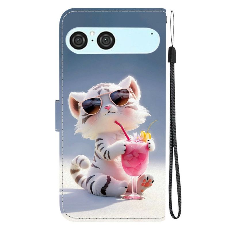 Flip Cover Sony Xperia 10 Vii Tegneserietiger