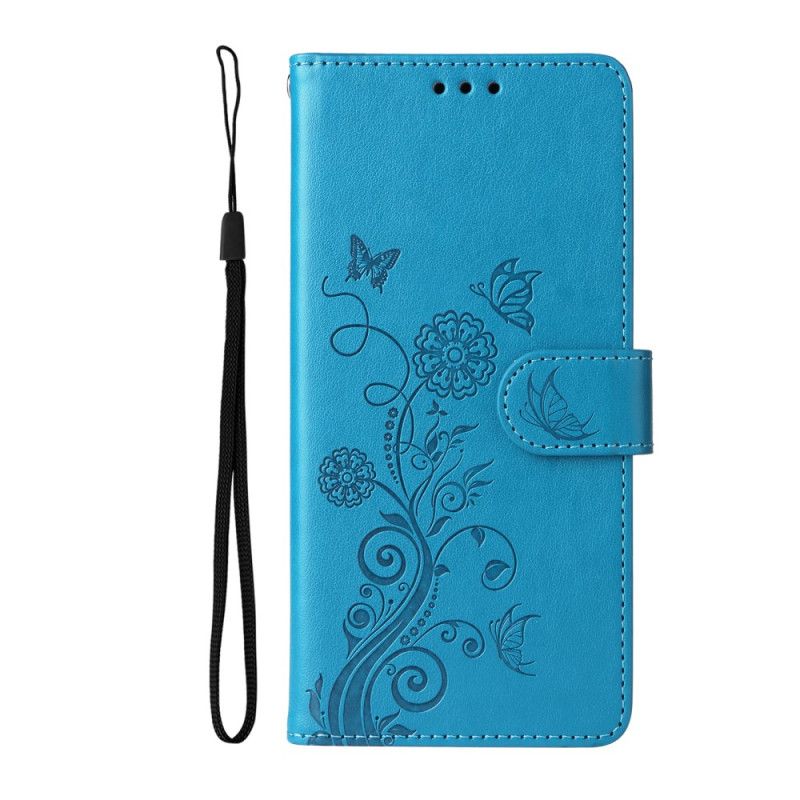 Flip Cover Til Sony Xperia 10 Vii Blomsterprint