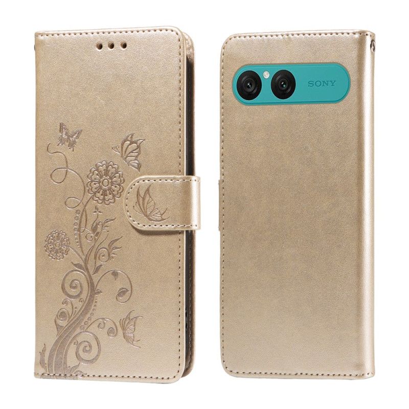 Flip Cover Til Sony Xperia 10 Vii Blomsterprint
