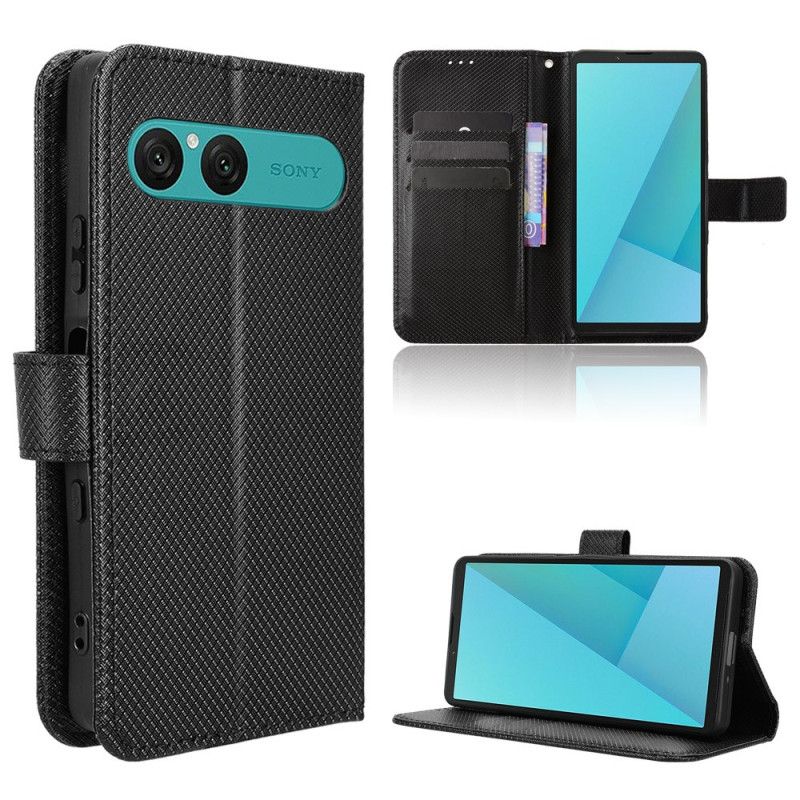 Flip Cover Til Sony Xperia 10 Vii Diamanttekstur