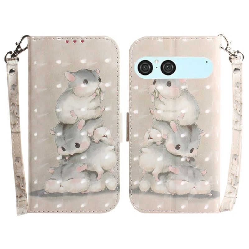 Flip Cover Til Sony Xperia 10 Vii Hamster-snor