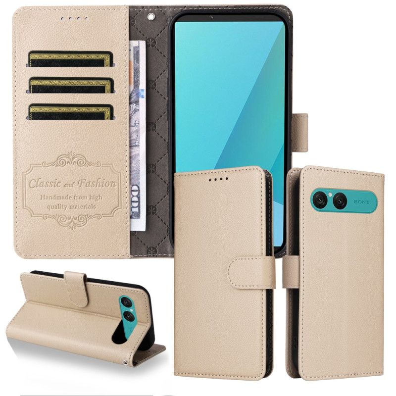 Læder Cover Sony Xperia 10 Vii Lædereffekt Og Rfid-blokering