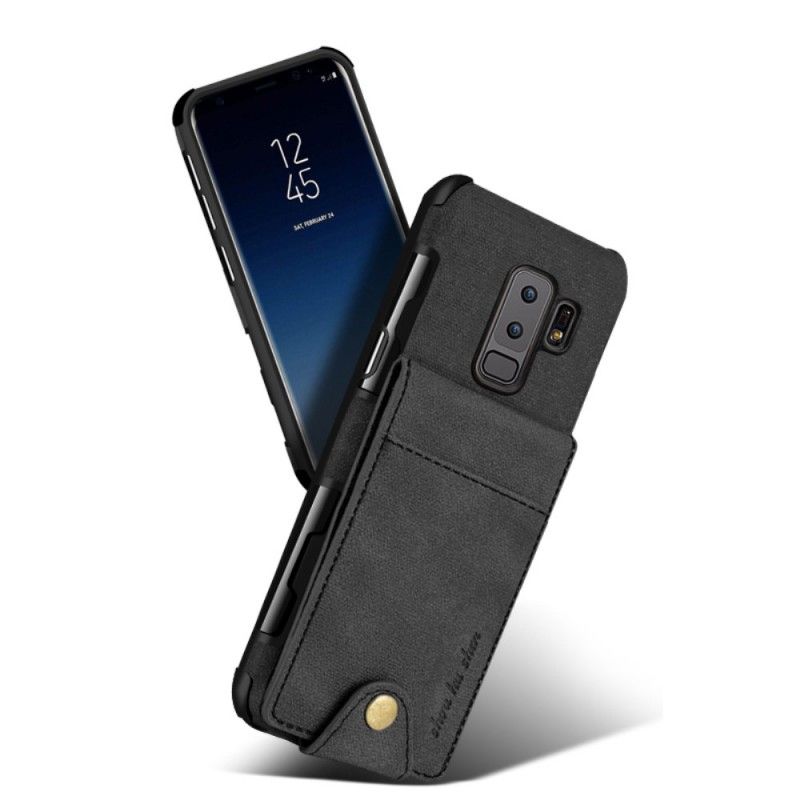 Cover Samsung Galaxy S9 Plus Sort Mobilcover Foldbar Kortholder
