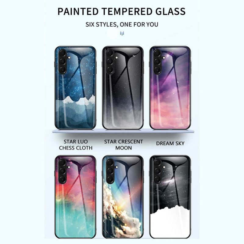 Cover Samsung Galaxy A17 4g / 5g Himmelblåt Hærdet Glas