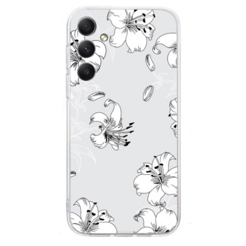 Cover Samsung Galaxy A17 4g / 5g Hvide Blomster