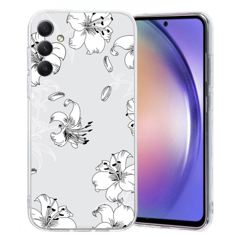 Cover Samsung Galaxy A17 4g / 5g Hvide Blomster
