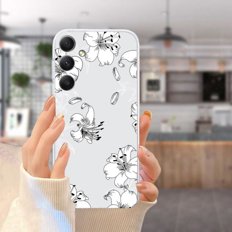 Cover Samsung Galaxy A17 4g / 5g Hvide Blomster