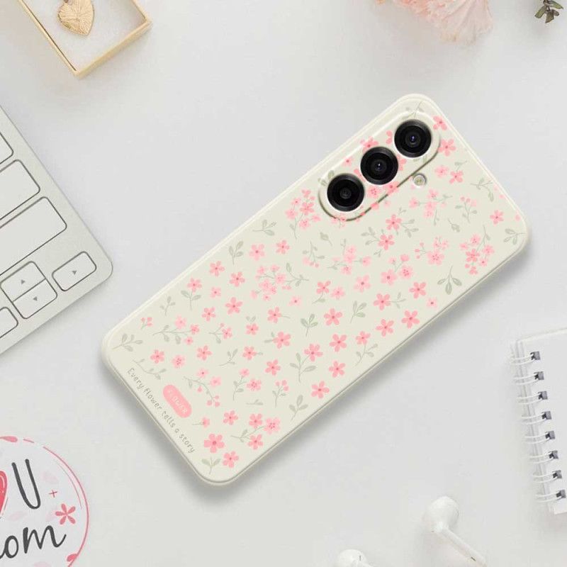 Cover Samsung Galaxy A17 4g / 5g Lyserøde Blomster