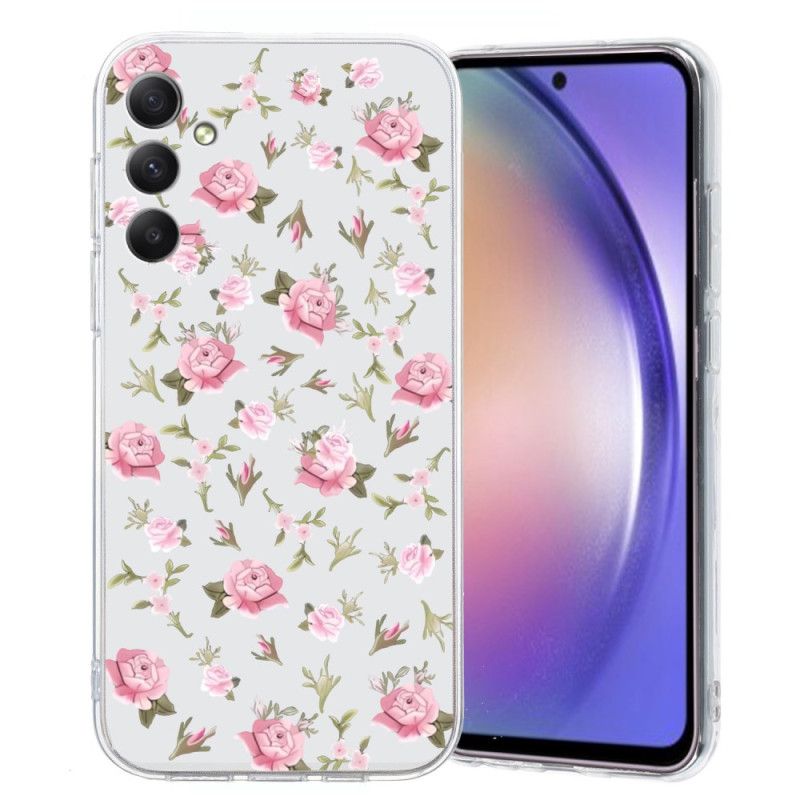 Cover Samsung Galaxy A17 4g / 5g Lyserødt Blomstermønster