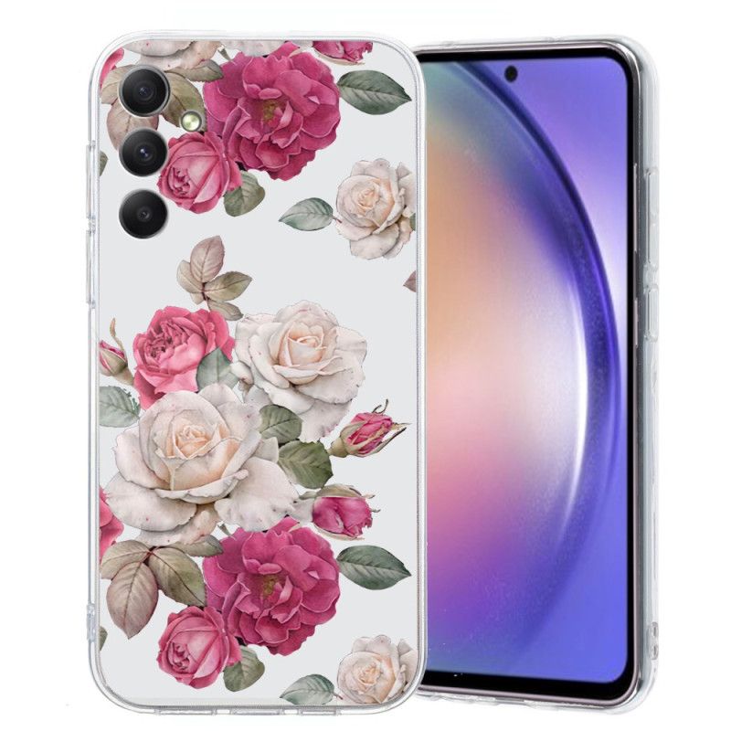 Cover Samsung Galaxy A17 4g / 5g Pæonmønster