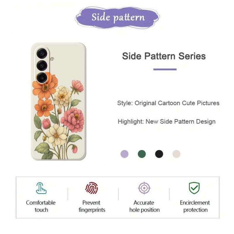 Cover Samsung Galaxy A17 4g / 5g Telefon Etui Blomstermønster