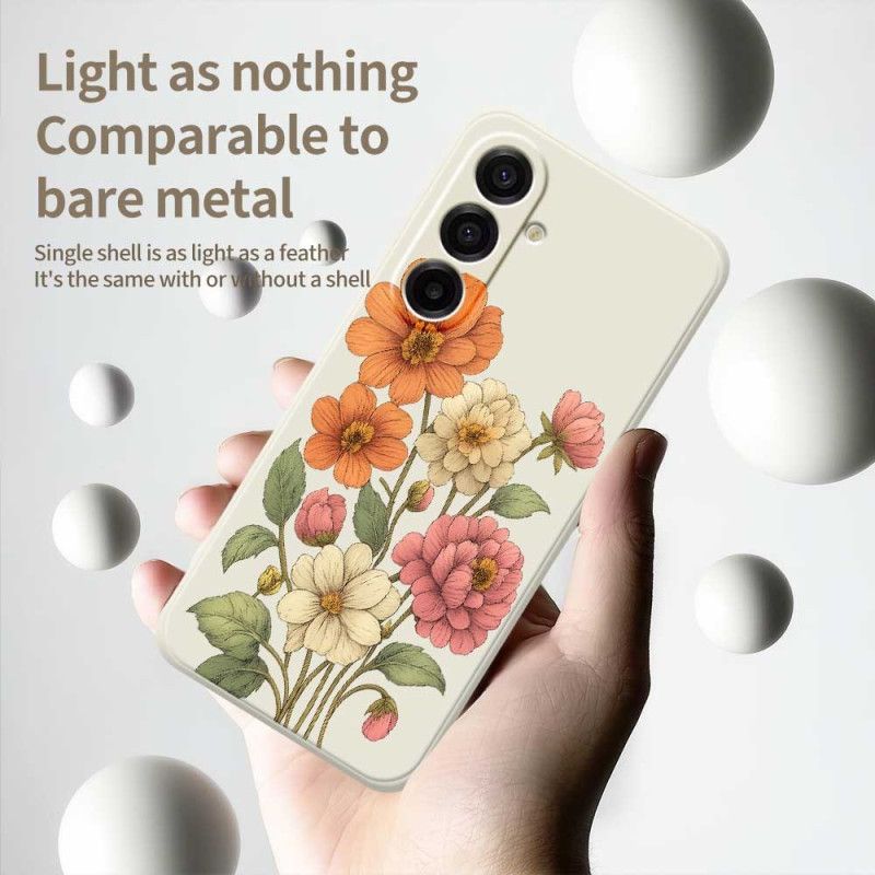 Cover Samsung Galaxy A17 4g / 5g Telefon Etui Blomstermønster